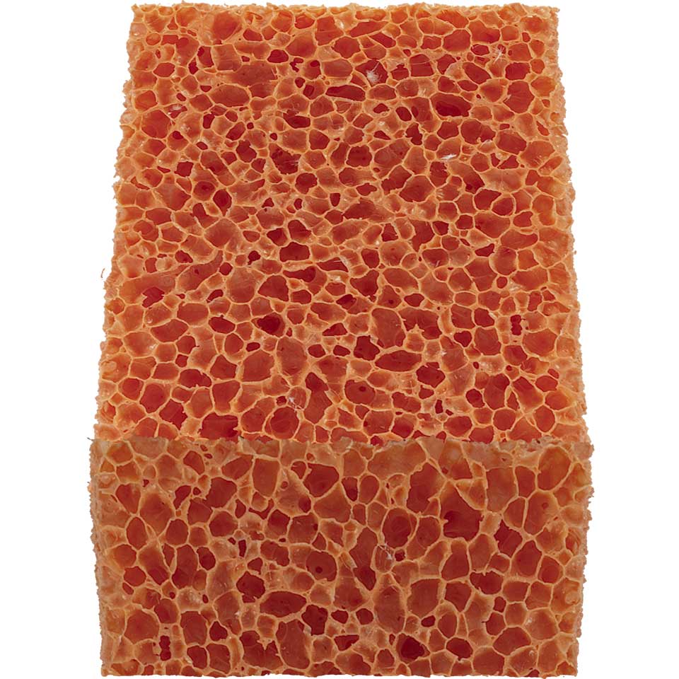 Eponge orange "rubber pore"