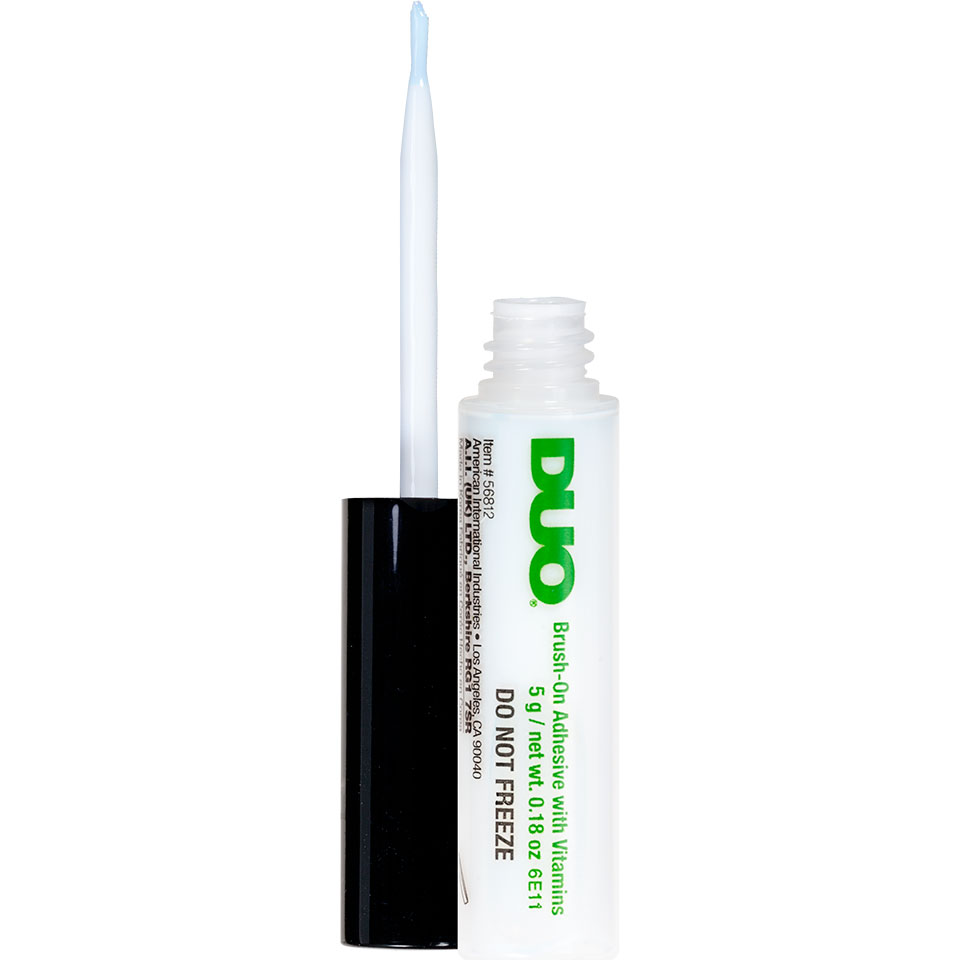Brush-on striplash adhesive
