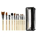 Brush Set 2 With Double Pouch (12 pcs)