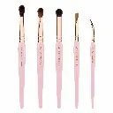 Brush Set Pink Golden Triangle Eyes (5 pcs)