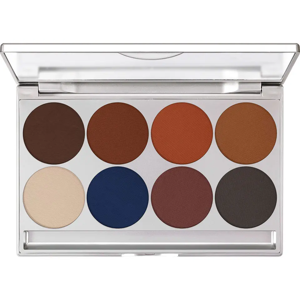 Eye Shadow Palette with Mirror, 8 colours (Mixed 08)