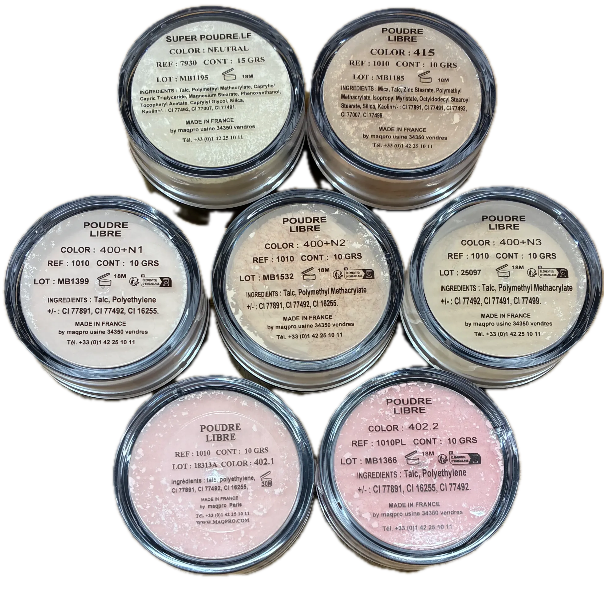 [1010/415] Poudre libre classique matte (10g / Poudrier, 415)