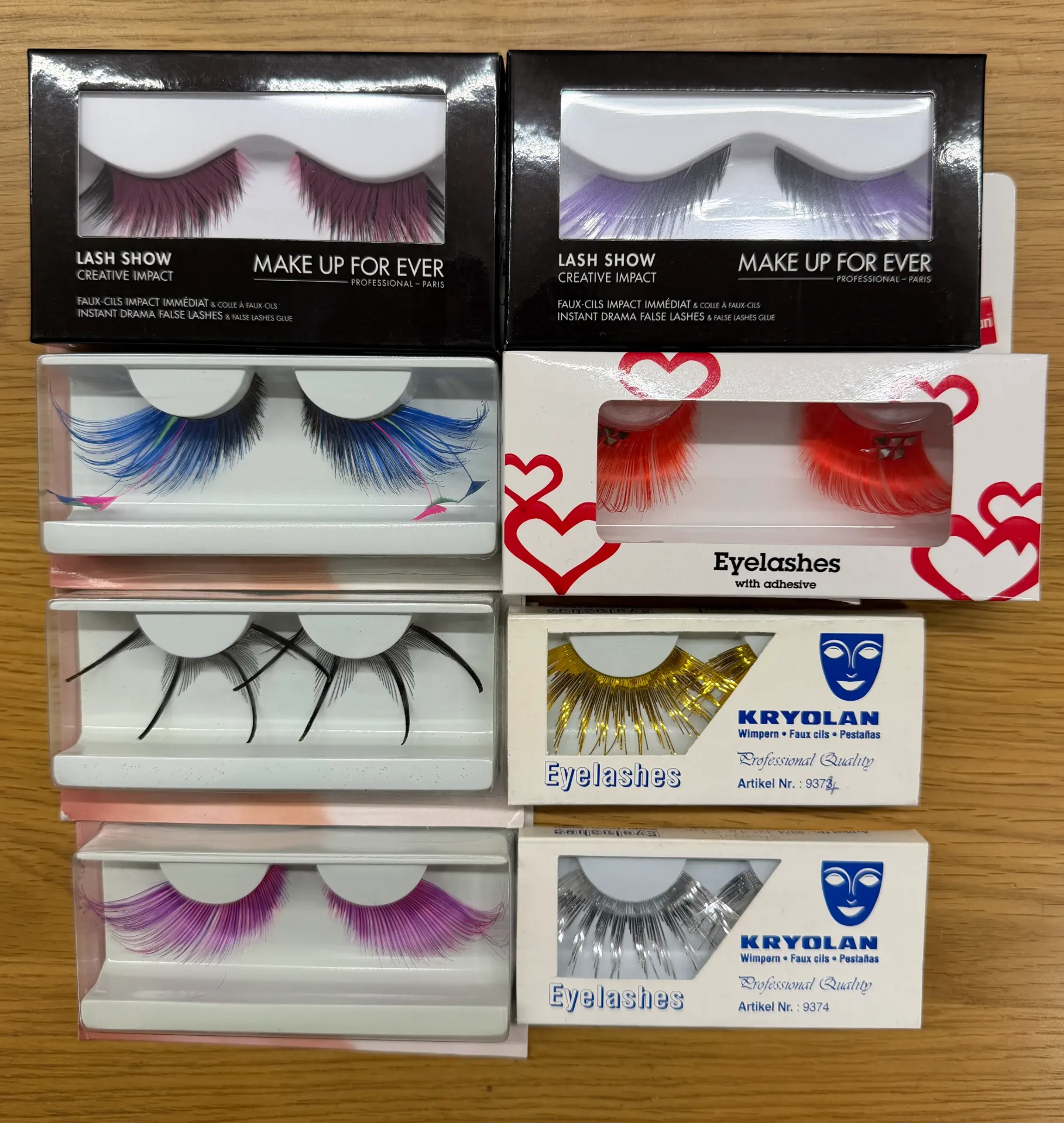 Wimpern-Set Nr. 2: XL und bunte