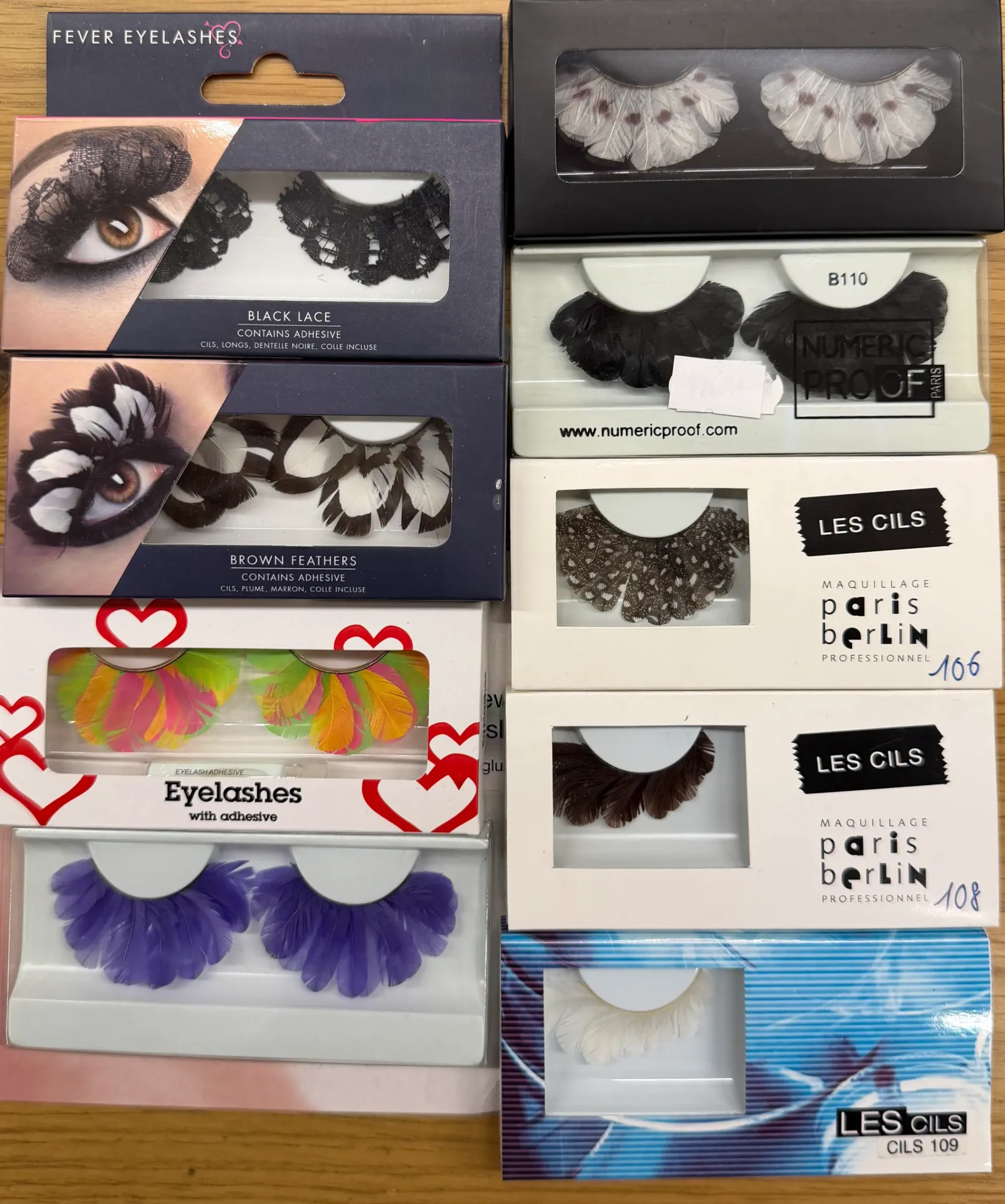 Lot de faux cils #3 : plumes