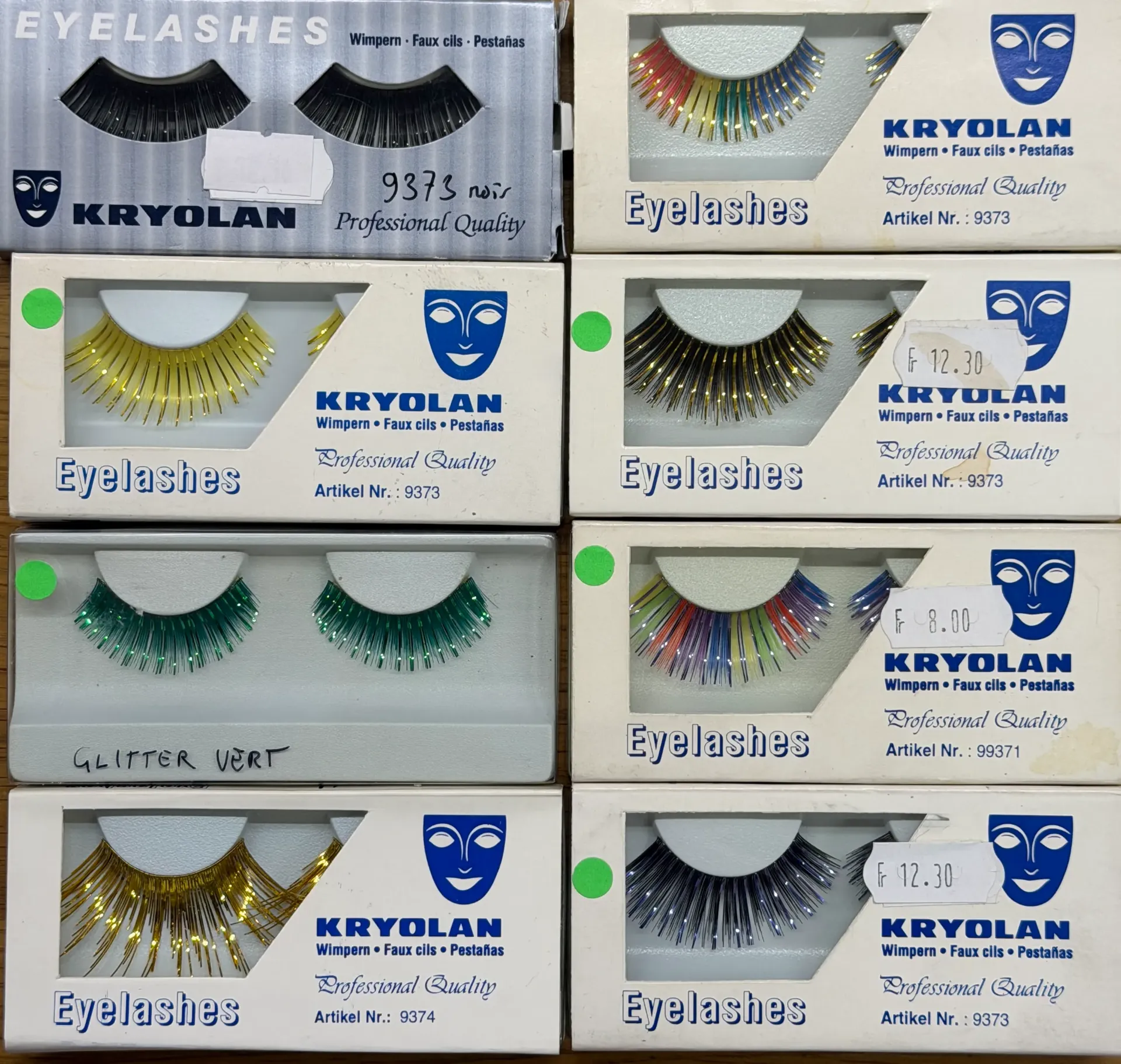 Lot de faux cils #7 : métalliques