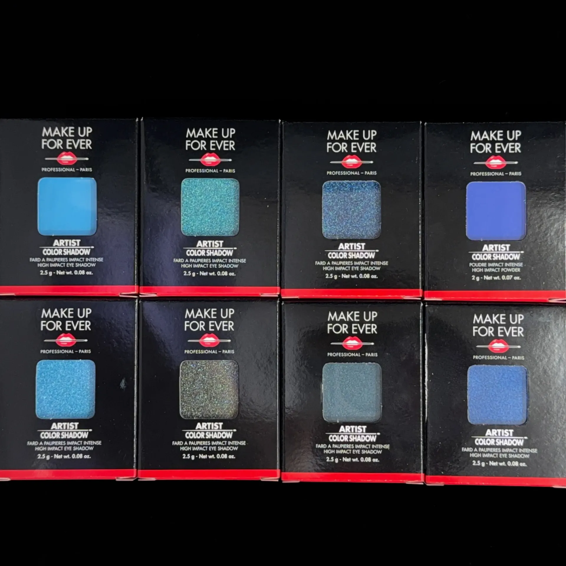 Lot de 8 fards #1 : Make Up For Ever + palette magnétique