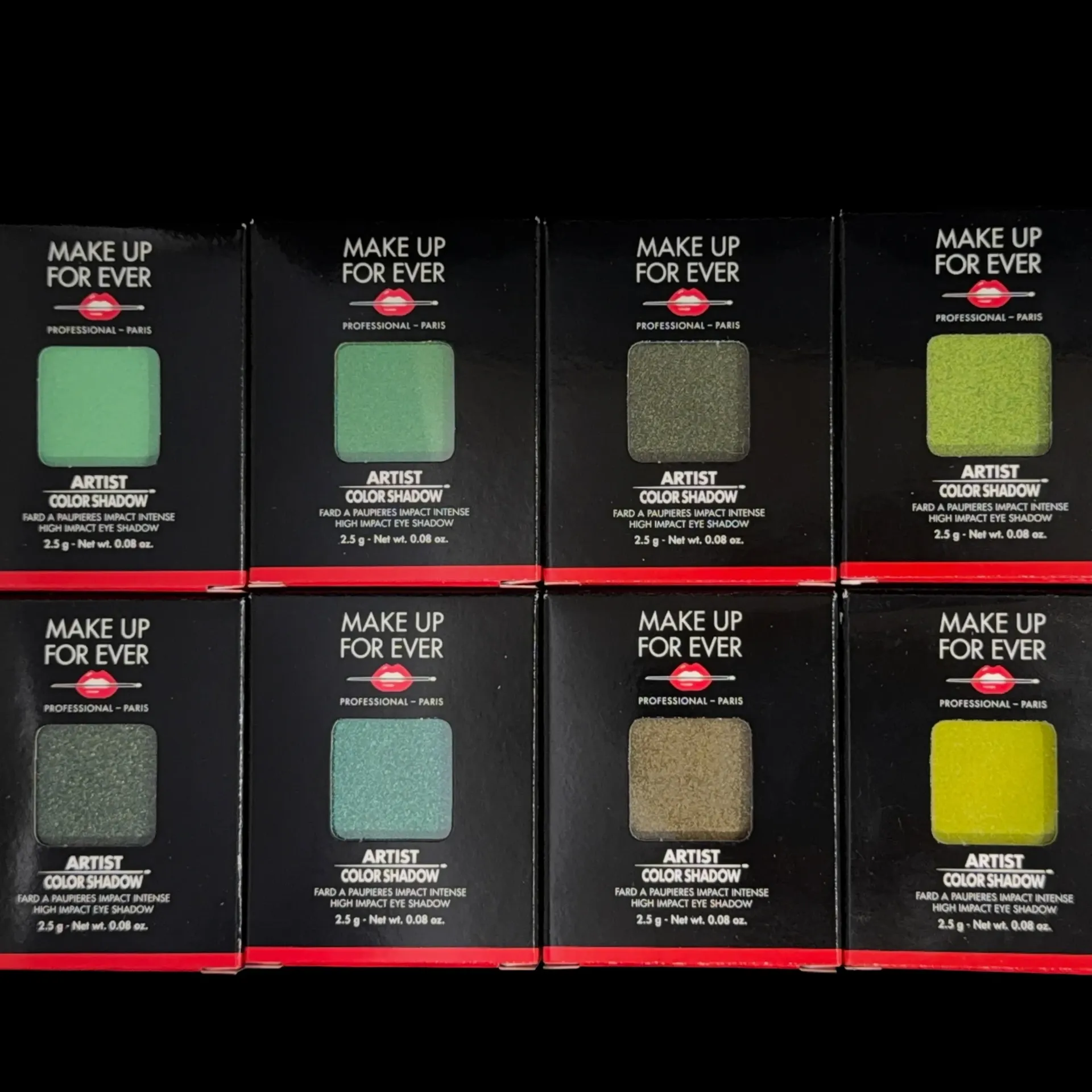 8-Piece Set #2: Make Up For Ever Eyeshadows + Magnetic Palette