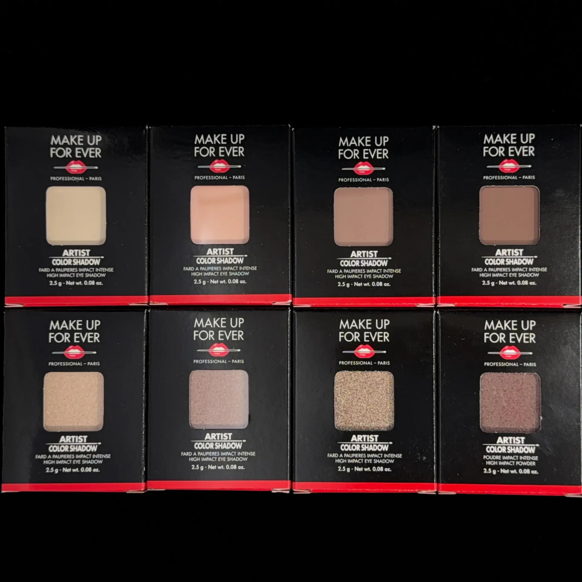 Lot de 8 fards #4 : Make Up For Ever + palette magnétique