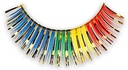 Faux cils Stargirl Arc-en-ciel + or