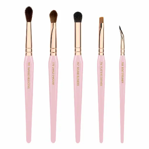 [SET21PGT5E] Brush Set Pink Golden Triangle Eyes (5 pcs)