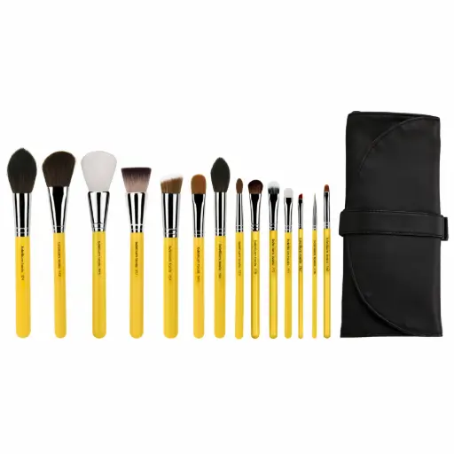 [SET15STCOL14] Studio The Collection 14pcs Brush Set With Roll-Up Pouch